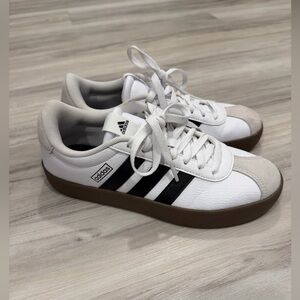 Adidas Women’s VL Court 3.0 Sneaker in White and Black